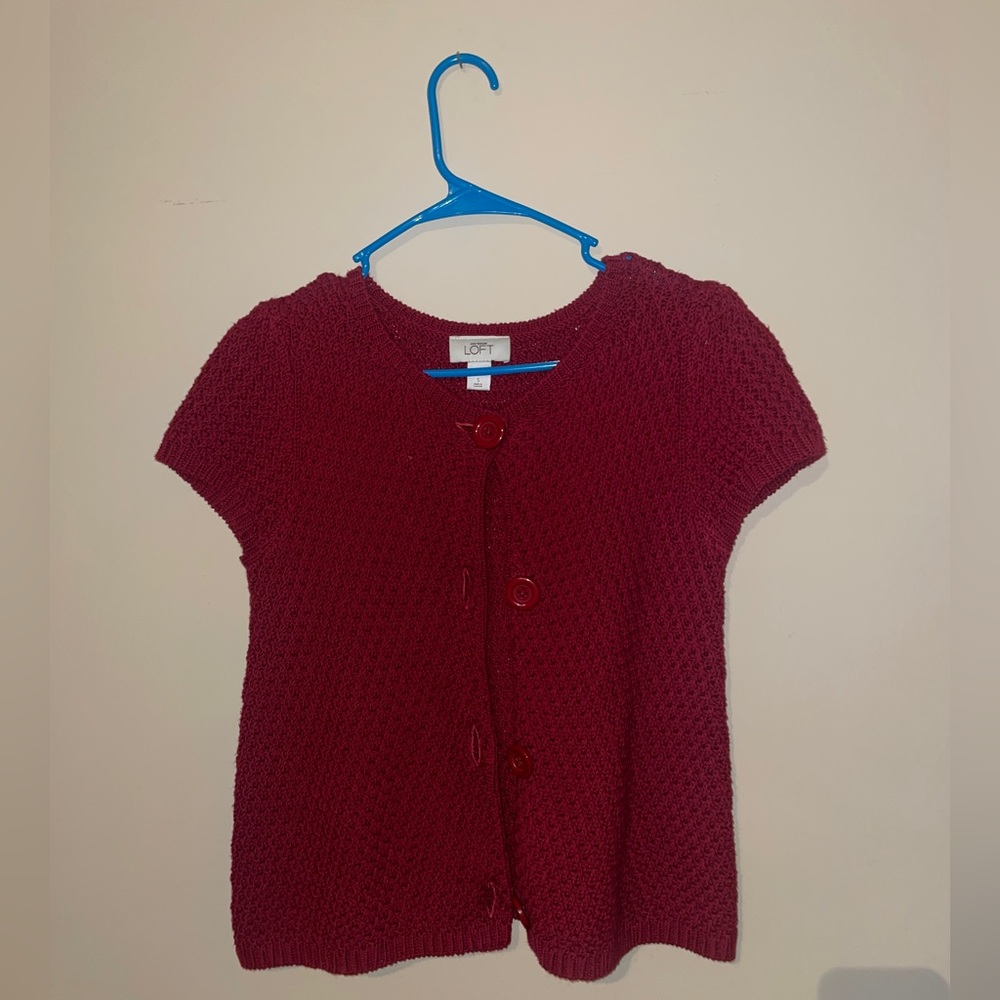 Loft short sleeve sweater